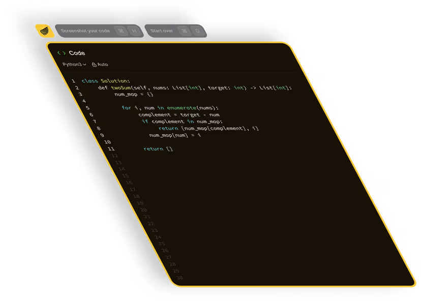 AI Interview Assistant - Background interface